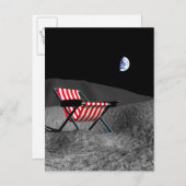 Carte Postale Chaise sur la Lune (Devant / Derrière)