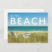 Carte Postale Chaises Adirondack dans les Dunes (Devant / Derrière)