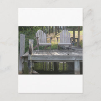 Carte Postale Chaises de dock d'Anna de lac