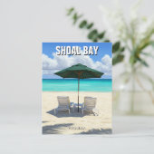 Carte Postale Chaises de plage à Shoal Bay Anguilla Travel (Debout devant)