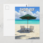 Carte Postale Chaises de plage à Shoal Bay Anguilla Travel (Devant / Derrière)