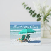 Carte Postale Chaises de plage - Fort Walton Beach, Floride (Debout devant)