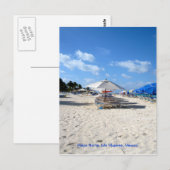 Carte Postale Chaises de plage sur Isla Mujeres (Devant / Derrière)