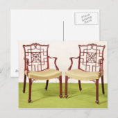 Carte Postale Chaises en acajou Chippendale (Devant / Derrière)