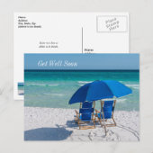 Carte Postale Chaises et parasol de Destin Floride Prompt rétabl (Devant / Derrière)