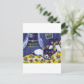 Carte Postale Chaises longues Rat terrier (Debout devant)