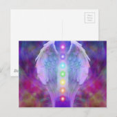 Carte Postale chakra, ange, guérisseur, guérison de dieu, anges, (Devant / Derrière)