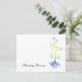 Carte Postale chakra plante, Planter des rêves (Debout devant)