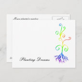 Carte Postale chakra plante, Planter des rêves (Devant / Derrière)