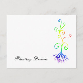 Carte Postale chakra plante, Planter des rêves