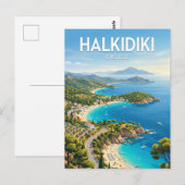 Carte Postale Chalcidique Grèce (Devant / Derrière)