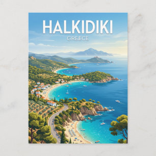 Carte Postale Chalcidique Grèce
