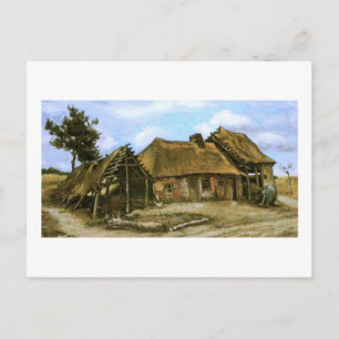 Carte Postale Chalet avec Grange Decrepit, Femme, Vincent van Go