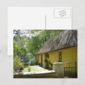 Carte Postale Chalet de chaume dans Bunratty Folk Park - Irlande (Devant / Derrière)