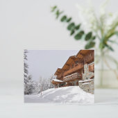 Carte Postale Chalet de station de ski (Debout devant)