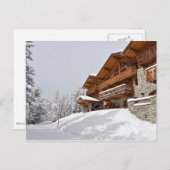 Carte Postale Chalet de station de ski (Devant / Derrière)