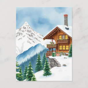 Carte Postale Chalet des Alpes suisses Souvenir de voyage de mon