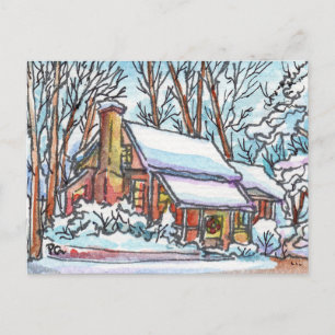 Carte Postale Chalet neigeux