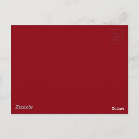 Carte Postale Chalet primitif Bison rouge Boeuf plat (Dos)