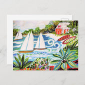 Carte Postale Chalet rouge de la Baie II (Devant / Derrière)