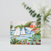 Carte Postale Chalet rouge de la Baie II (Debout devant)