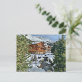 Carte Postale Chalet suisse (Debout devant)