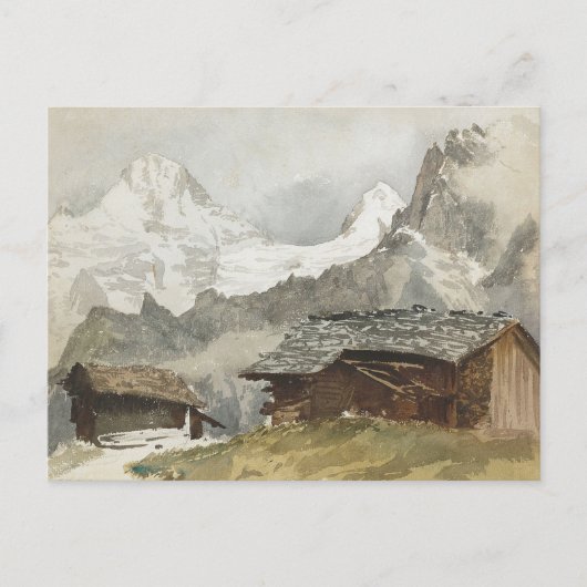 Carte Postale Chalets, Breithorn, Murren par John Singer Sargent (Devant)