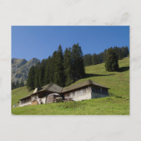 Chalets dans les Alpes suisses
