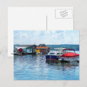 Carte Postale Chalets de pêche Canandaigua (Devant / Derrière)