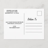 Carte Postale Chaleureux Wives Rouge Script photo unique (Dos)