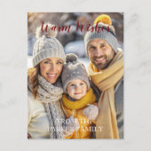 Carte Postale Chaleureux Wives Rouge Script photo unique (Devant)