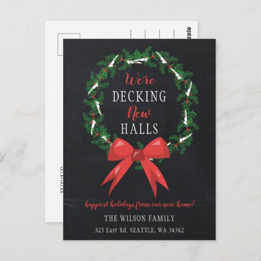 Carte Postale Chalk Deck The New Halls Moving Faire-part (Devant / Derrière)