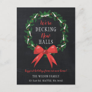 Carte Postale Chalk Deck The New Halls Moving Faire-part