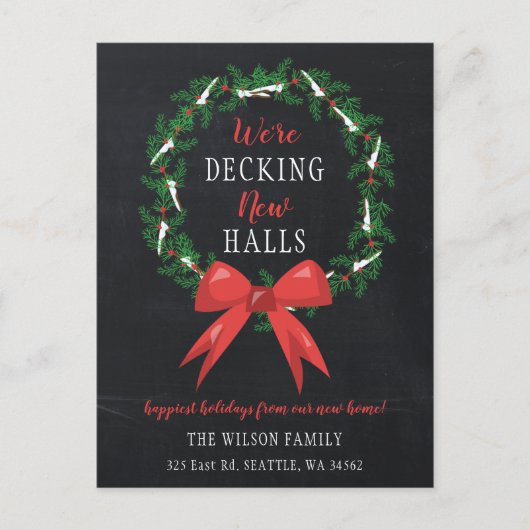 Carte Postale Chalk Deck The New Halls Moving Faire-part (Devant)