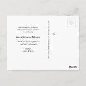 Carte Postale Chalkboard gravé merci texte photo collage bir (Dos)