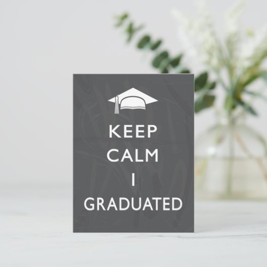 Carte Postale Chalkboard Keep Calm (Debout devant)