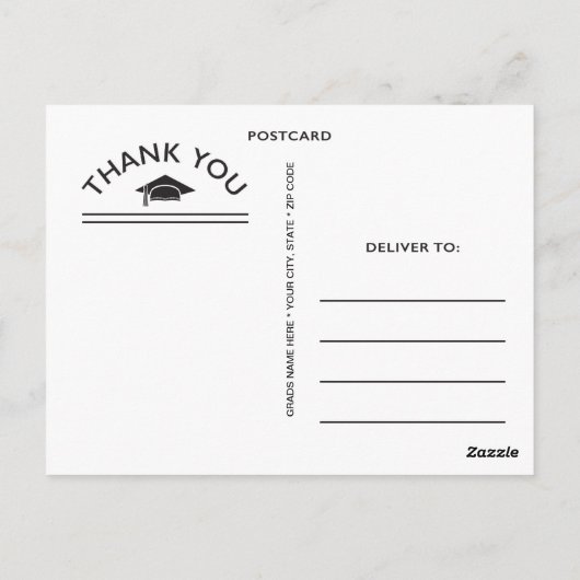 Carte Postale Chalkboard Keep Calm (Dos)