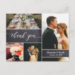 Carte Postale Chalkboard Mariage Merci photo collage rustique<br><div class="desc">Express votre profonde gratitude et partagez les moments de votre journée spéciale avec notre Chalkboard Mariage Merci Photo Collage Rustique Carte Postale. Joliment conçu avec un décor de tableau de bord rustique et un élégant texte manuscrit, cette carte postale offre une belle façon de transmettre vos remerciements tout en donnant...</div>