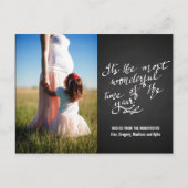 Carte Postale Chalkboard Merveilleux Temps De L'Année Script Pho (Devant)