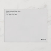 Carte Postale Chalkboard Notre Mariage Plage (Dos)