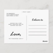 Carte Postale Chalkboard Snowflake Joyeux Noël Photo (Dos)