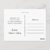 Carte Postale Chalkboard Very Joyeux Noël Photo Holiday (Dos)