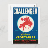 Carte Postale Challenger Rodeo Salinas El Centro Guadalupe CA (Devant / Derrière)