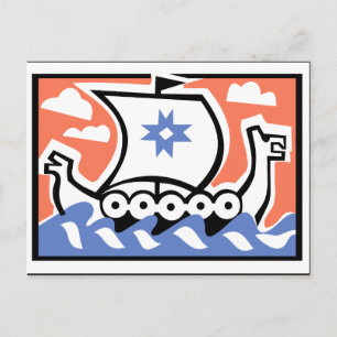 Carte Postale Chaloupe de Viking