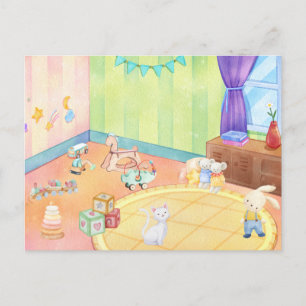 Carte Postale Chambre bébé avec jouets