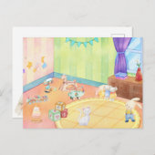 Carte Postale Chambre bébé avec jouets (Devant / Derrière)