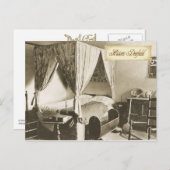 Carte Postale Chambre coloniale dans Historic Deerfield, MA (Devant / Derrière)