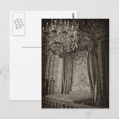 Carte Postale Chambre de la Reine, Château Versailles (Devant / Derrière)