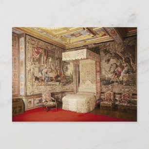 Carte Postale Chambre de lit du roi