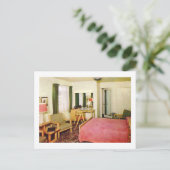 Carte Postale Chambre d'hôtel Intérieur années 1950 Retro (Debout devant)